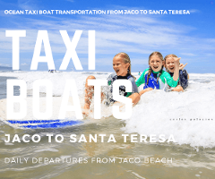 Taxi Boat Girasol & Tuanis Apartotels Jaco to Santa Teresa