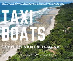 Taxi Boat La Cometa Cabins Jaco to Santa Teresa