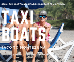 Taxi Boat Las 4 Grandes Hotel Jaco to Montezuma