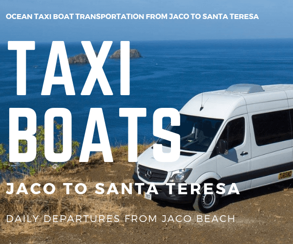 Taxi Boat Las Gaviotas Hotel Jaco to Santa Teresa