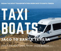 Taxi Boat Mar de Plata Cabins Jaco to Santa Teresa