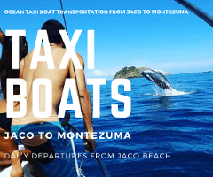 Taxi Boat Miramar Villas Jaco to Montezuma
