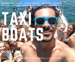 Playa Hermosa Jaco to Santa Teresa Taxi Boat Transportation