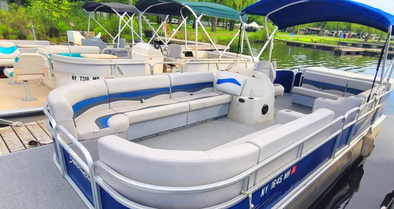 24' Pontoon Blue Sweetwater | 8 Hours