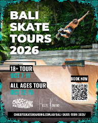 Chiggy's Bali 18+ Skate Tour 2026