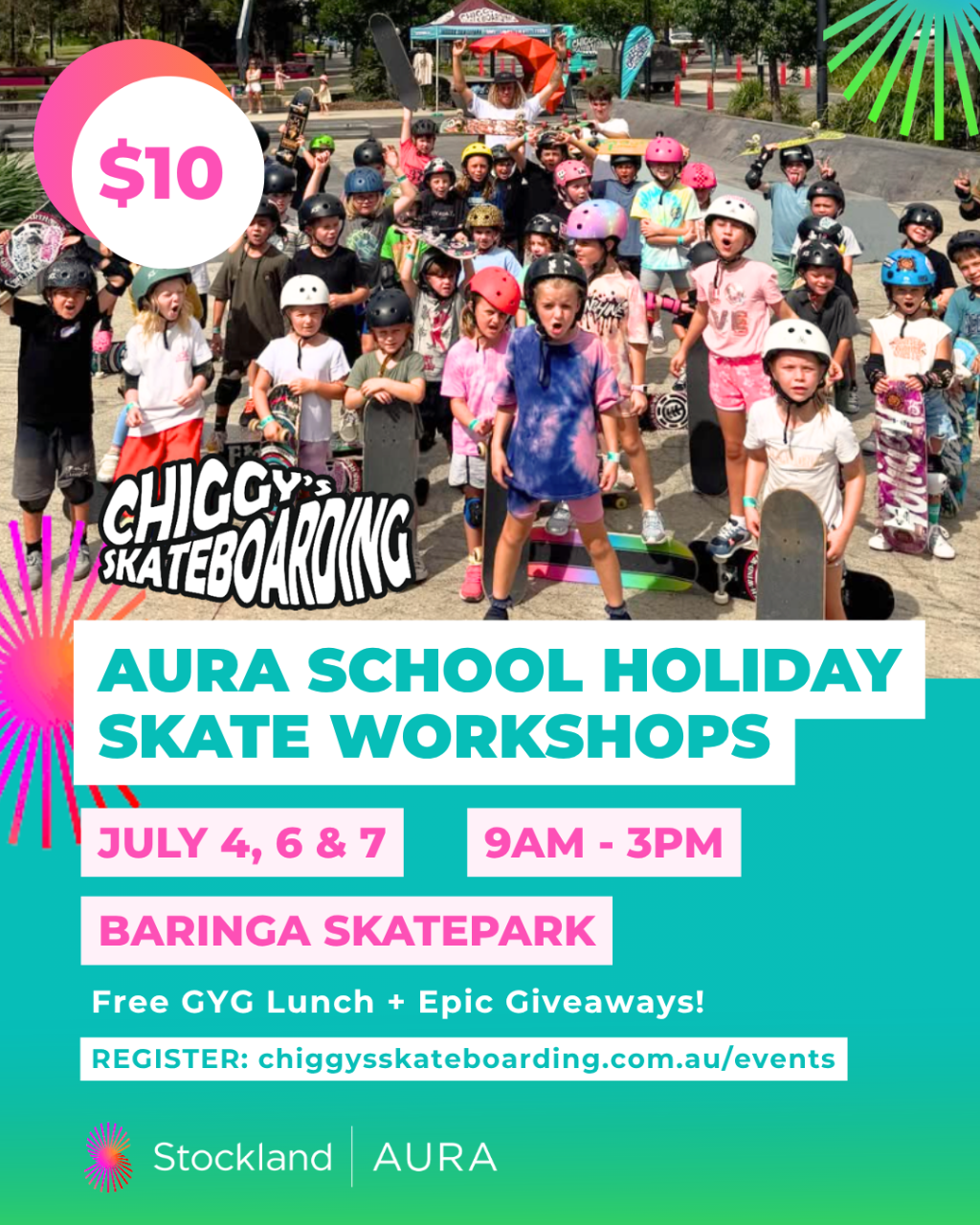 School Holiday Aura Skate Workshops 