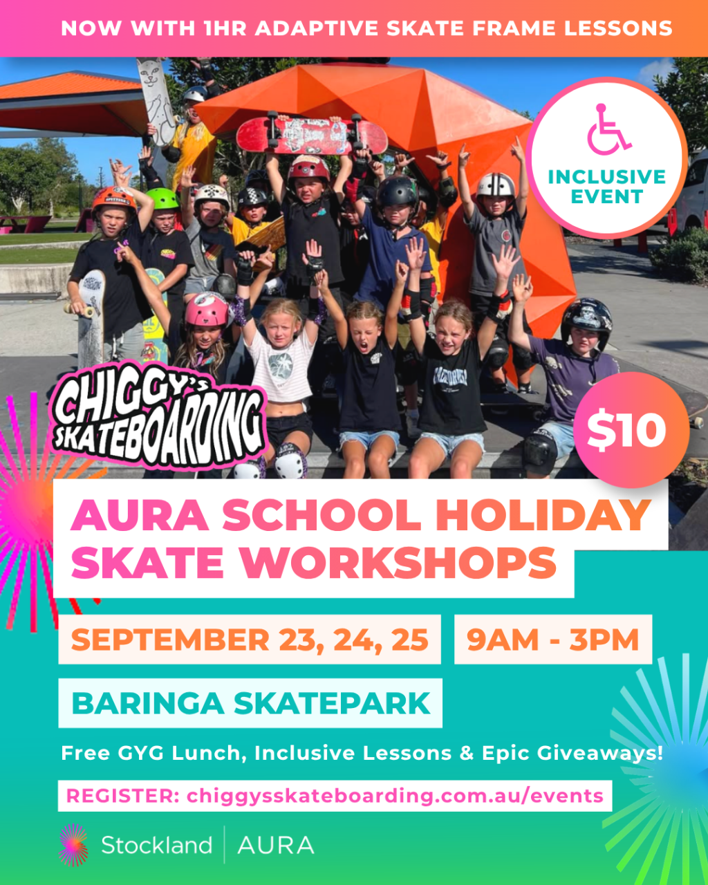 School Holiday Aura Skate Workshops 