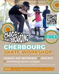 Cherbourg FREE Skateboarding Workshop