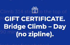 Gift Certificate | Bridge Climb - Day (NO ZIPLINE)