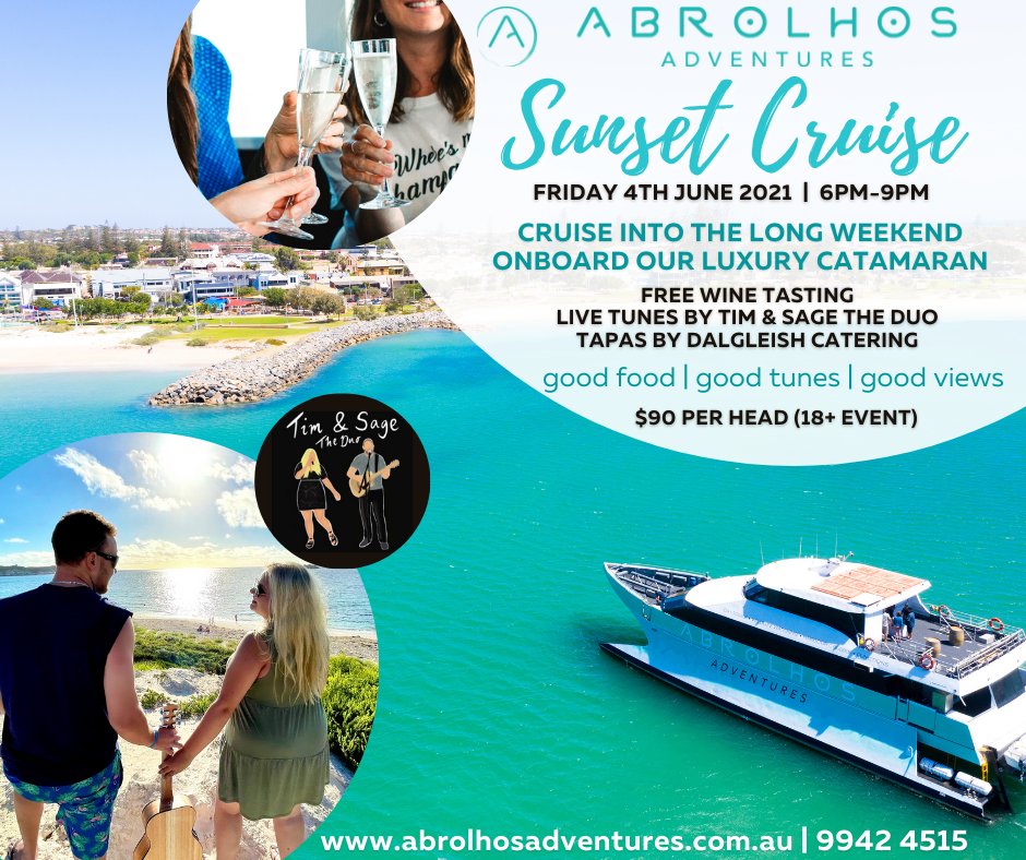 *SPECIAL EVENT* Sunset wine tasting Cruise with Tim & Sage the Duo