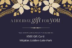 $500 Gift Card -Milpitas