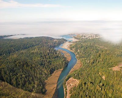 for up to 8 miles, beautiful big river is home to river otters