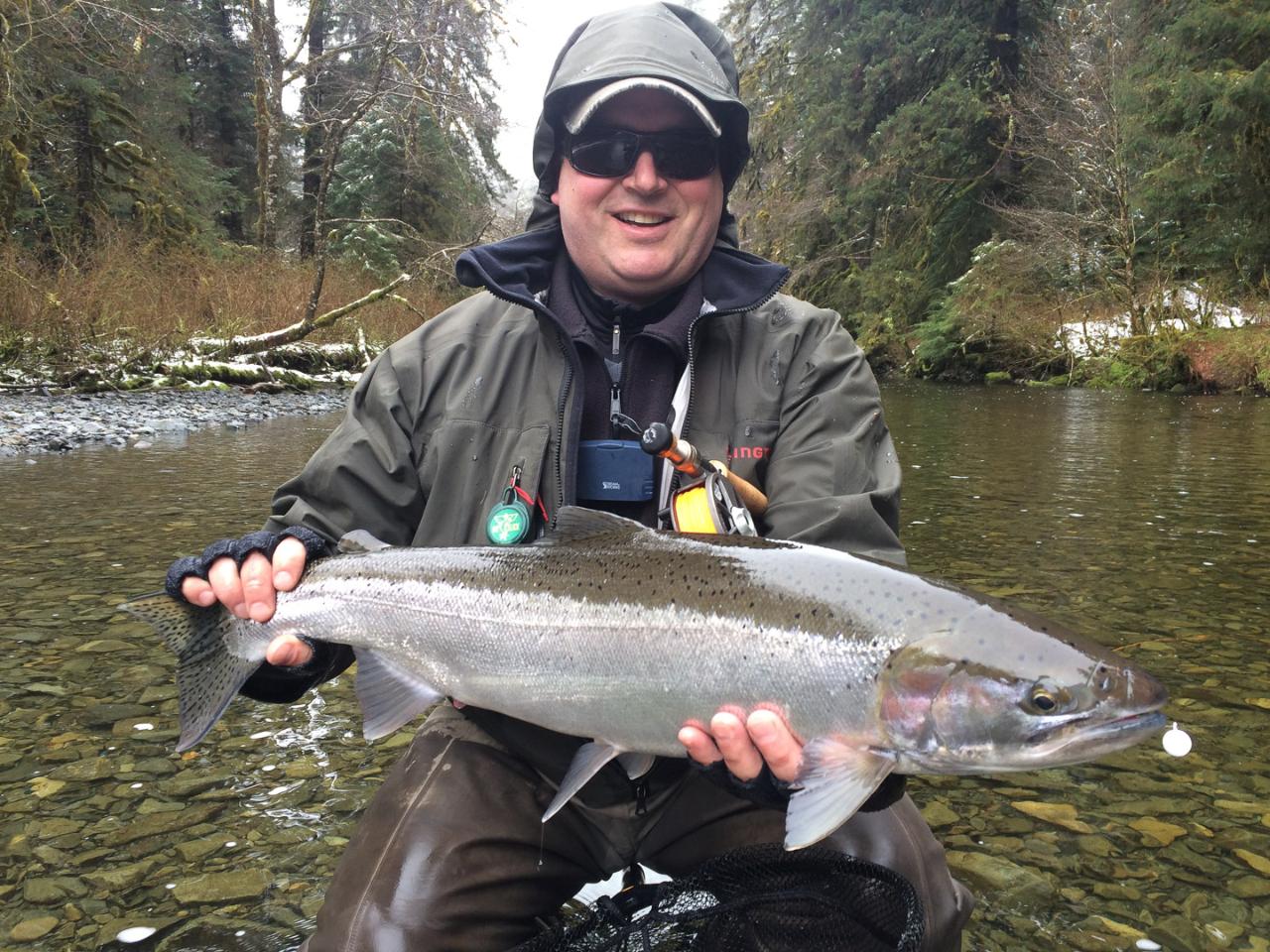 Fly Fishing for Steelhead from Sitka Alaska