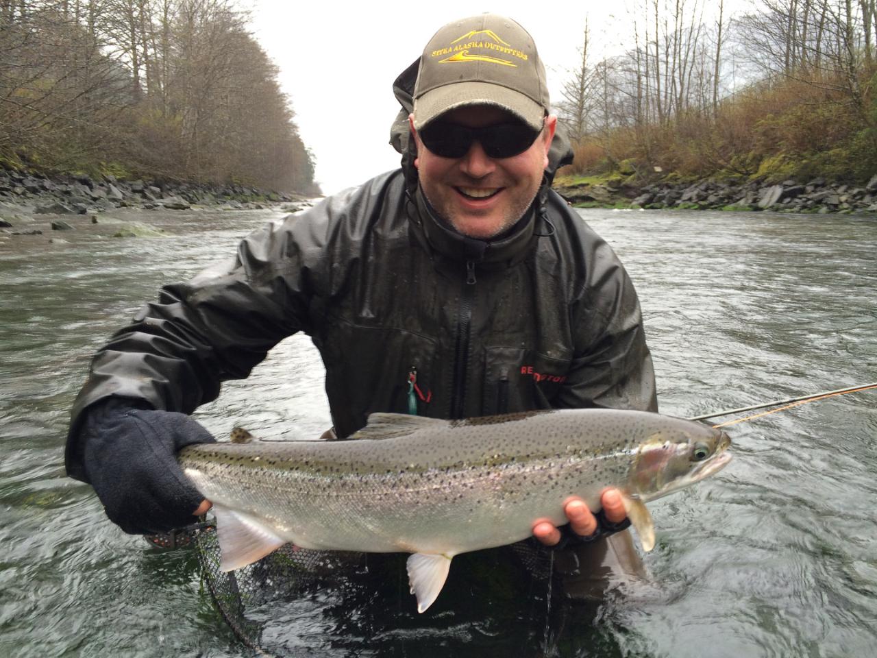 Fly Fishing for Steelhead from Sitka Alaska