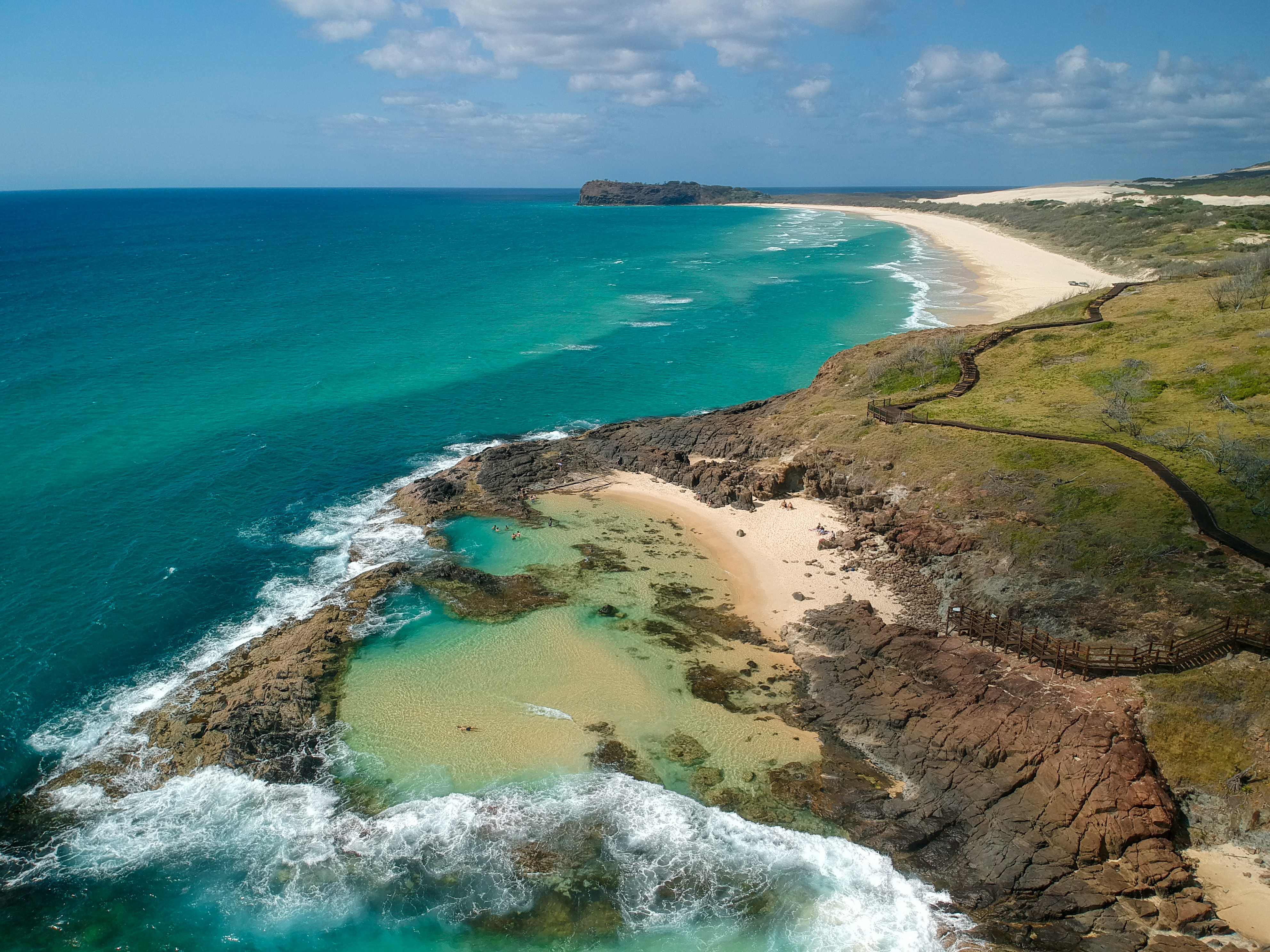 The Ultimate  Fraser Coast Experience - 30 Minute Helicopter Flight, an unforgettable view of Hervey Bay and Fraser Coast.