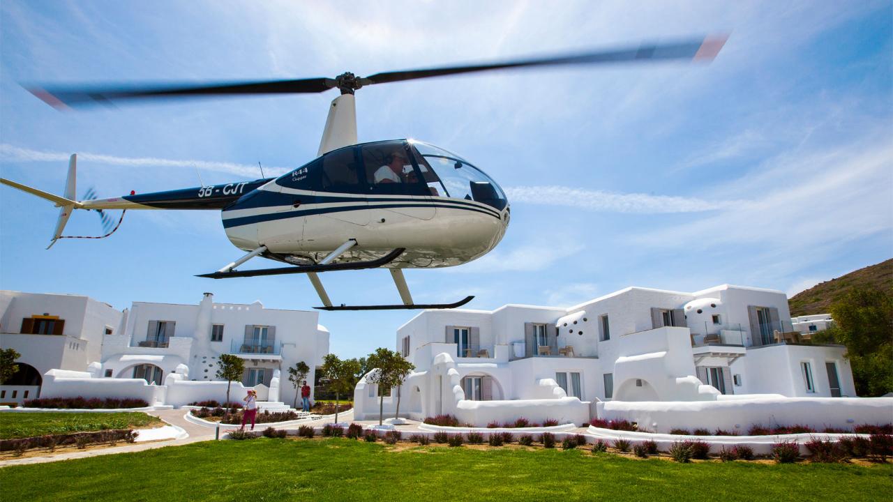 Naxos to Santorini Helicopter Flight