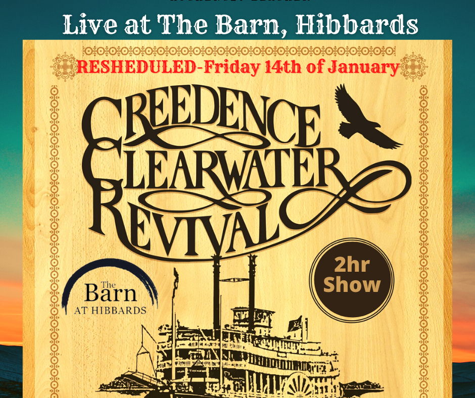 CCR + Friends- Creedence Clearwater Revival Tribute Show. Live @ the Barn,  Hibbard Sports Club - Stella Enterprises Qld Pty Ltd Reservations