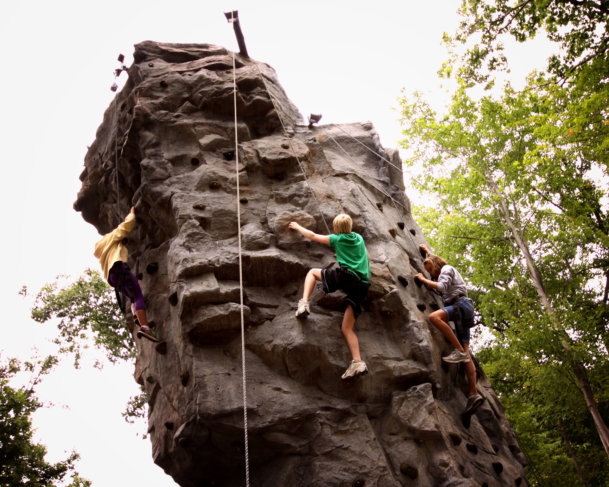 Outdoor Rock Climbing Wall at Skytop Lodge