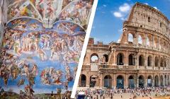 2-in-1 Vatican Museums Guided Tour and Fast Track Colosseum Ticket 