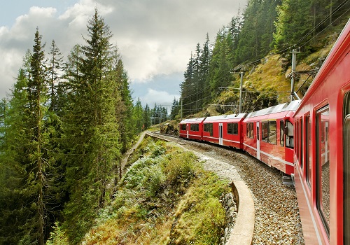 Bernina Express Train through the Swiss Alps and St. Moritz Day Trip from Milan 