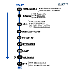 Express Greater Kruger TO Gauteng Shuttle 