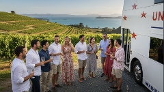 Hop on taste wine Hop off