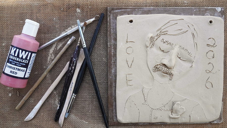 Valentines Clay Portraits 