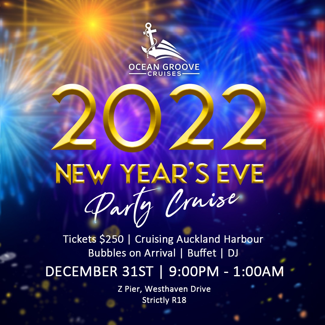 2022 New Years Eve Party Cruise. Ocean Groove Cruises Reservations