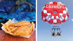 **PARASAILING PLUS FISH & CHIPS PACKAGE