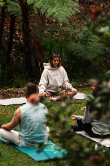 Yoga by the Blooms - Owlkeyme