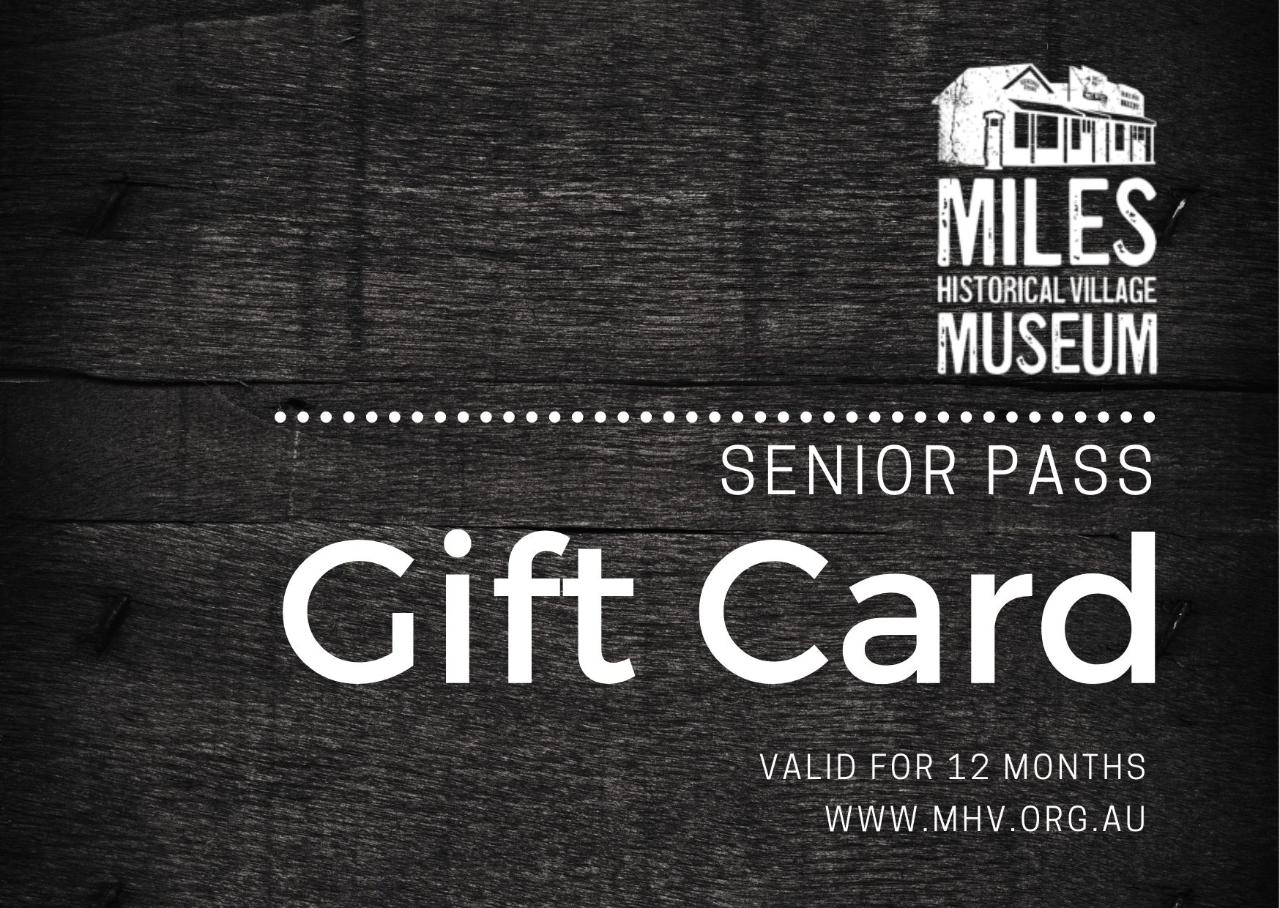 Senior Pass Gift Card