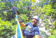 Falls Flyer Zipline and Dunn's River Falls Adventure Tour from Runaway Bay