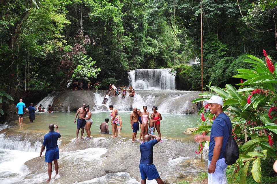 YS Falls and The Pelican Bar Adventure Tour from Montego Bay