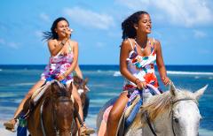 Jungle River Tubing plus Green Grotto Cave and Horse Ride & Swim Tour from Montego Bay