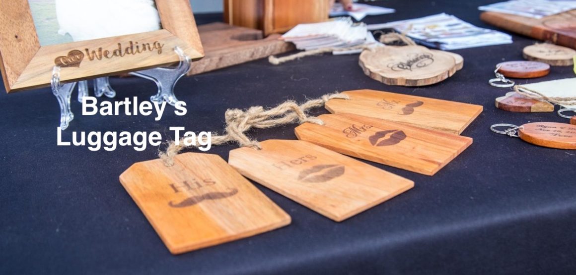 Exotic Wood Luggage Tag