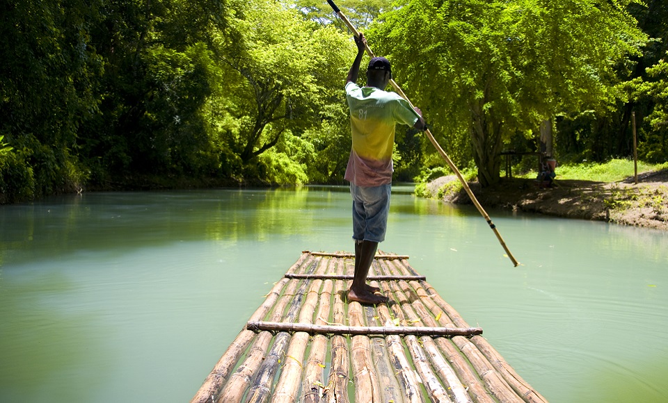 Authentic Jamaican Bamboo Rafting Experience & Falmouth Sightseeing