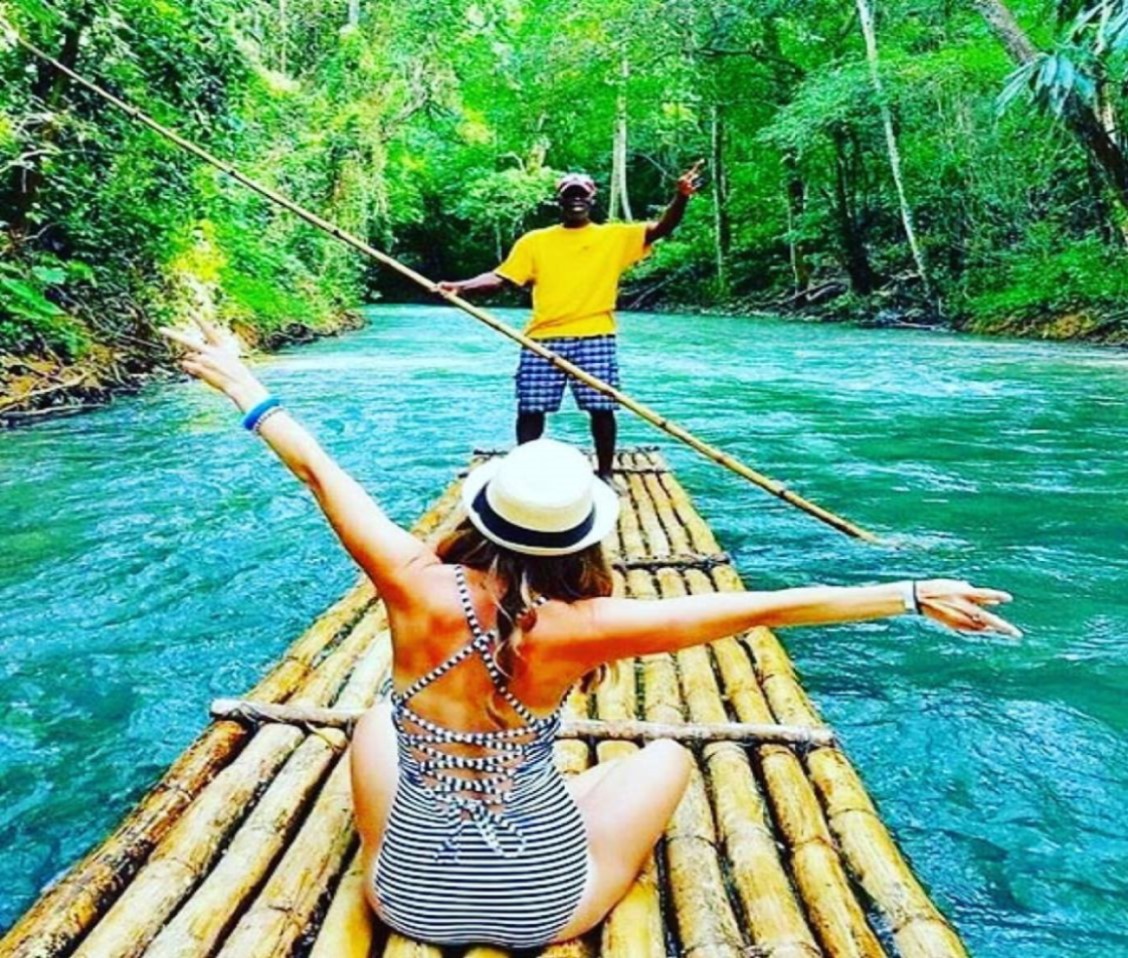 Authentic Bamboo Rafting plus Green Grotto Cave Experience from Ocho Rios