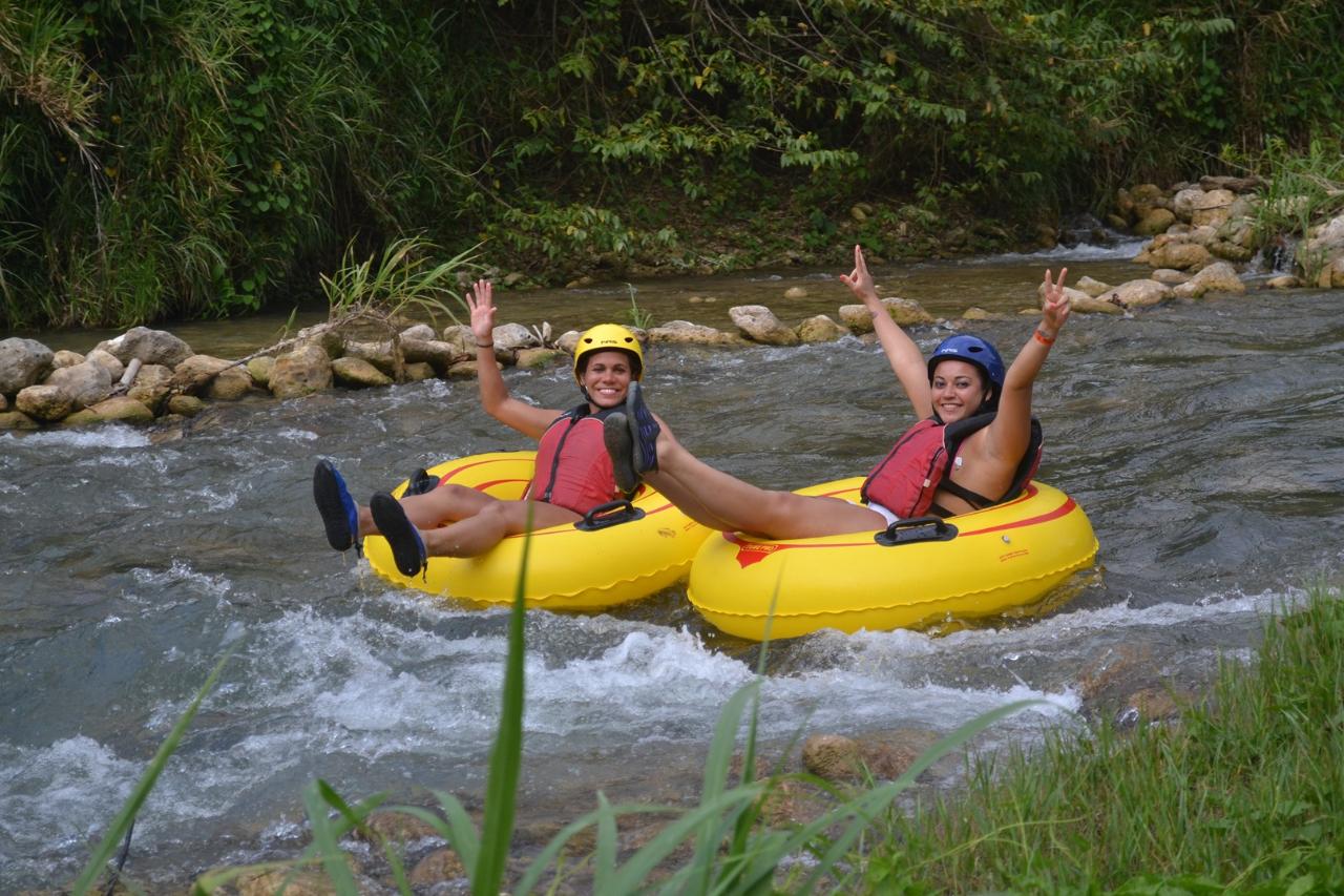 River Tubing and Blue Hole Adventure Combo from Ocho Rios