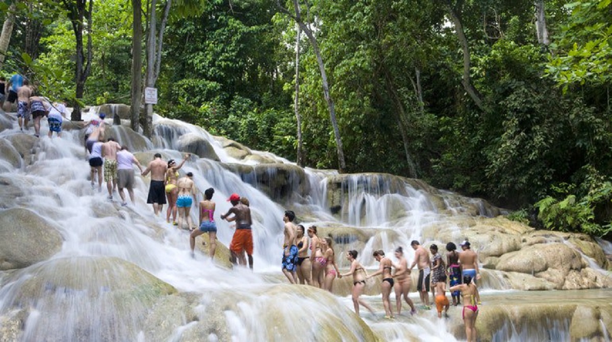 Falls Flyer Zipline and Jungle River Tubing Adventure Tour from Ocho Rios