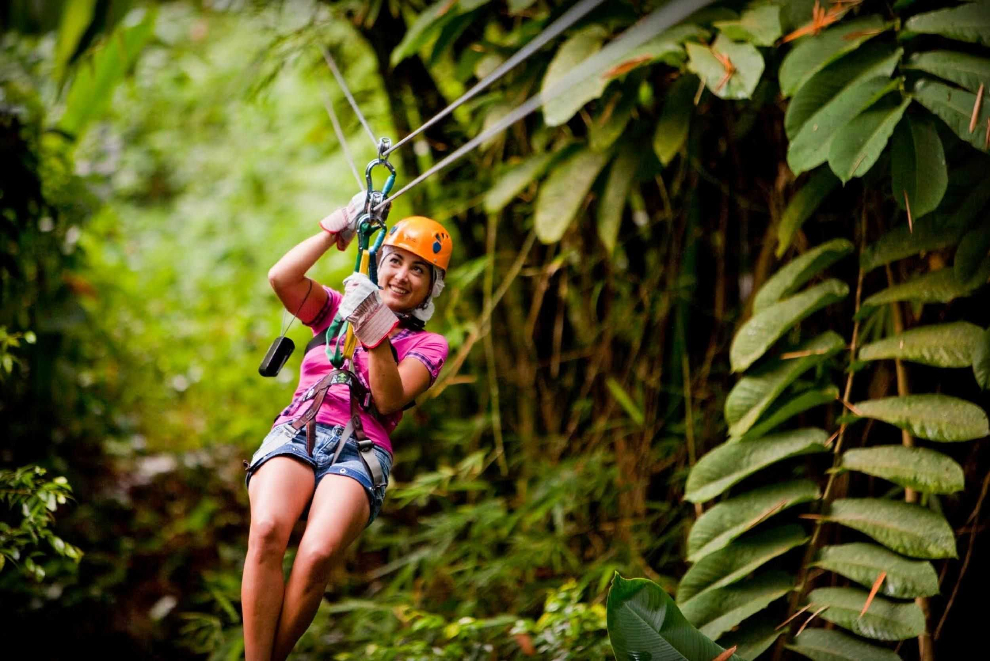 Antigua Rainforest Zipline Adventure from Long Bay, Antigua