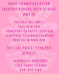 PROM TRANSPORTATION PACKAGE