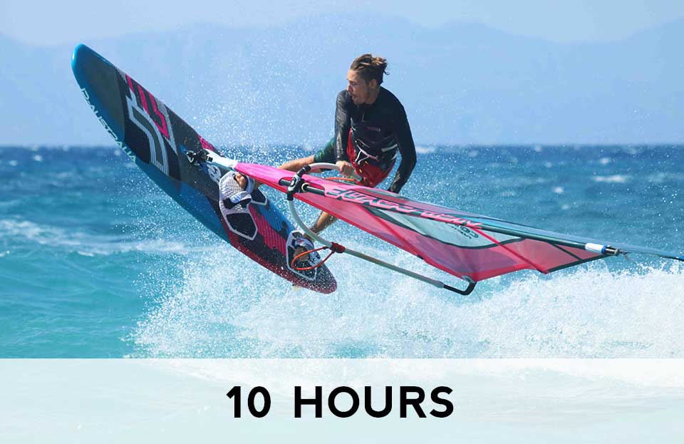 10 hours windsurf rental