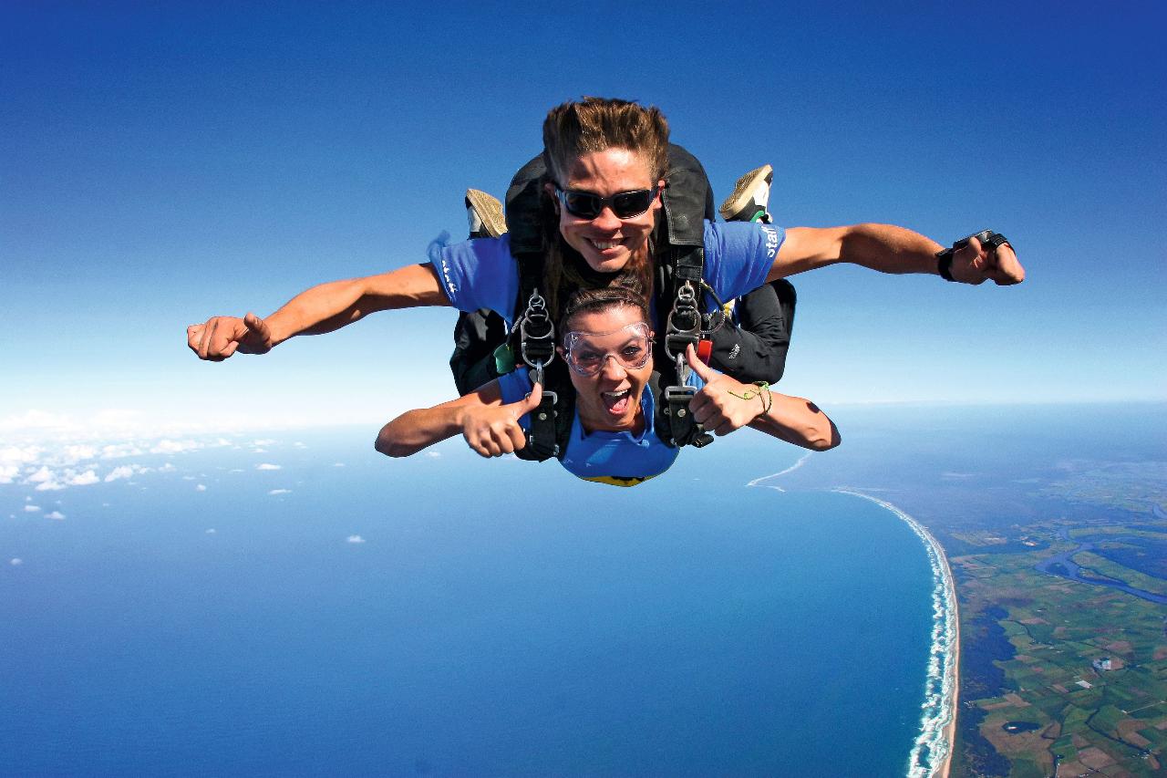 The Highest Skydive over the most Easterly point of Australia