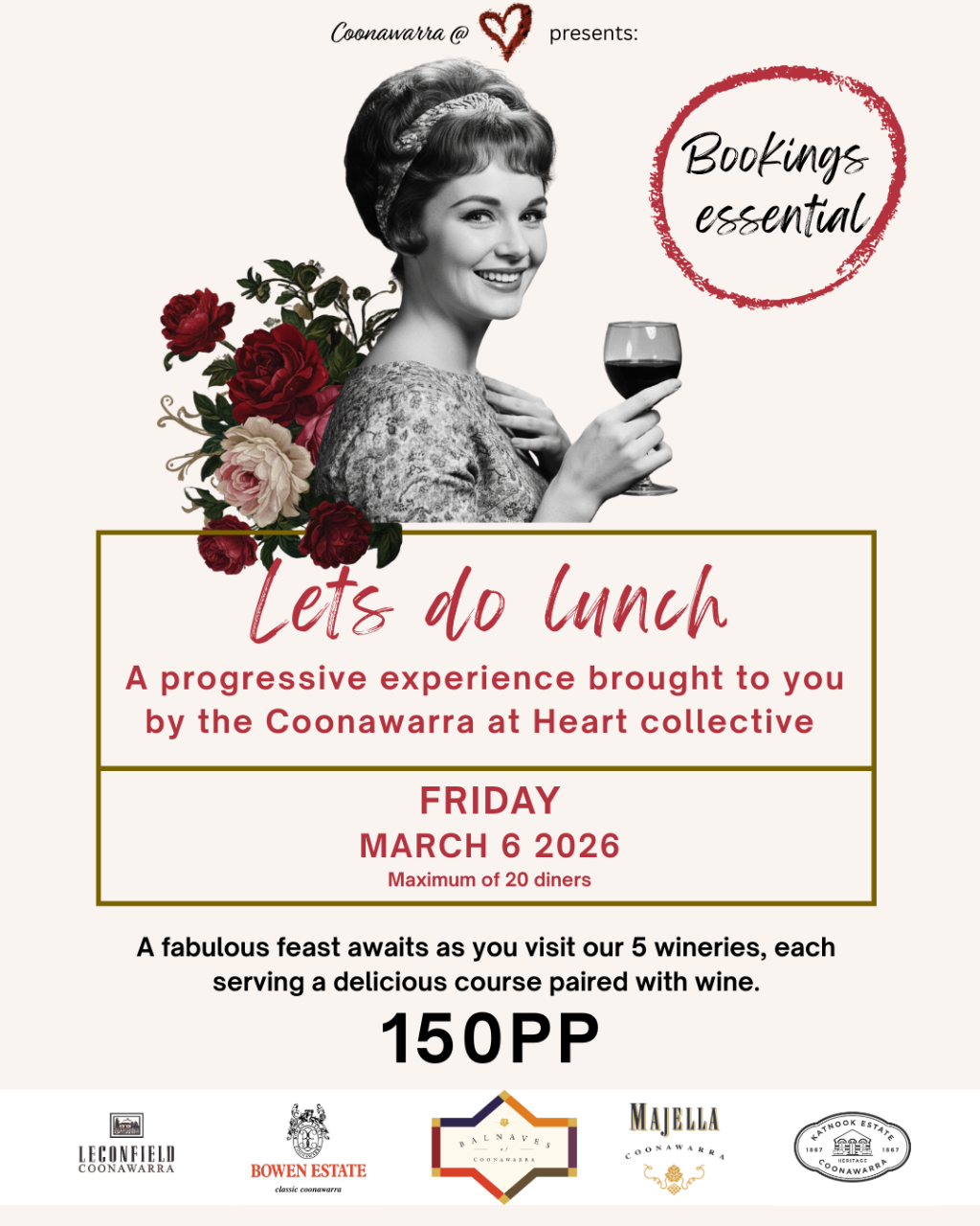 Let’s Do Lunch – A Progressive Feast by the Coonawarra @ Heart collective