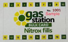 Nitrox Bulk fill discount card 