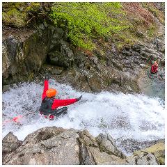 Canyoning in Church Beck, Coniston