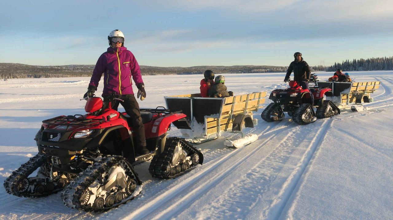 Snow Quad Family Adventure with "fika"