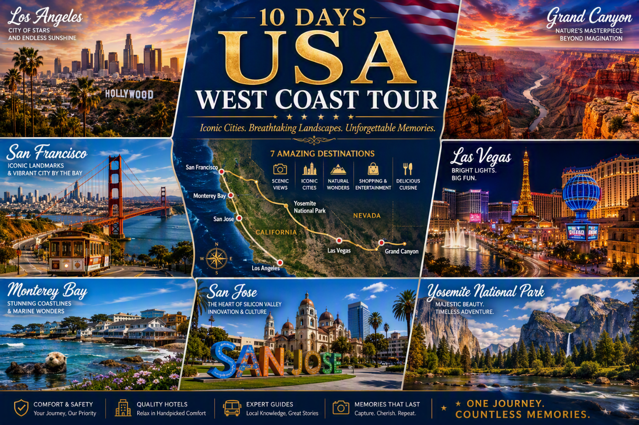 10D USA West Coast Tour