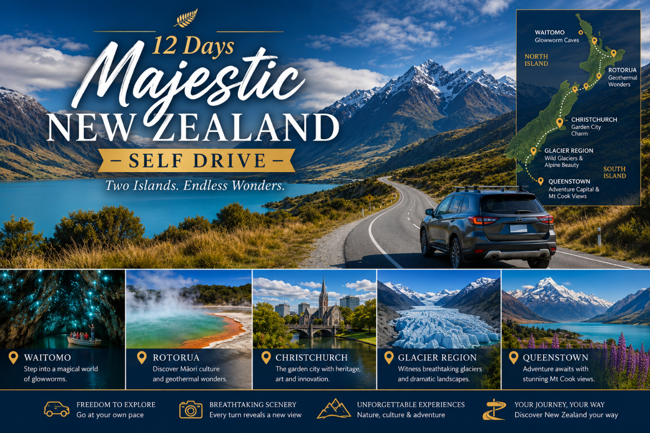 12D Majestic New Zealand (Self Drive)