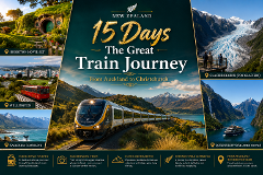 15D The Great New Zealand Train Journey (Seat-In Coach/Rail Tour)